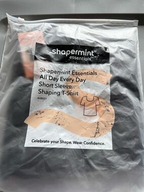 Shapermint Essentials Men’s Short Sleeve Shaping T-Shirt — Black-2XL